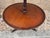 English Vintage Federal Style 2 Tier Dumb Waiter Round Side Table For Sale - Image 3 of 11