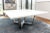 Transitional Late 20th Century Custom Oversized White Lacquered Wood and Steel Dining Table For Sale - Image 3 of 10