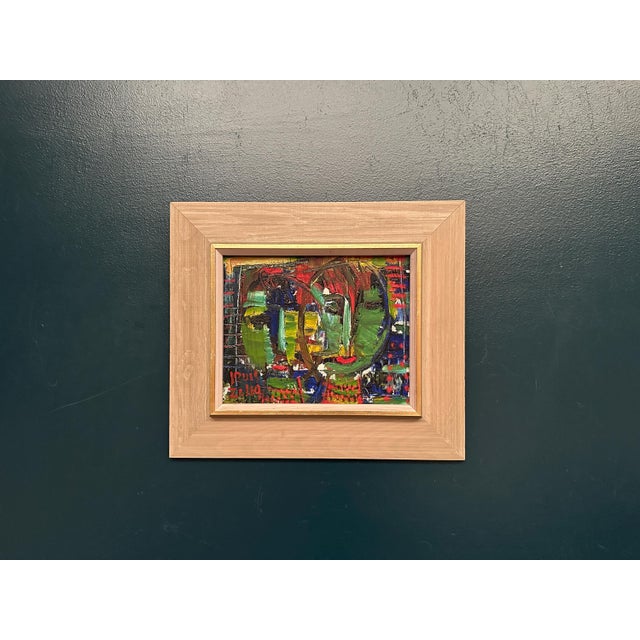 Louis Zelig, Faces, 1950s, Oil Painting on Panel, Framed For Sale - Image 15 of 18