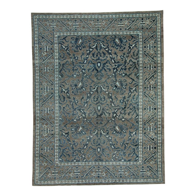 Turkish Oushak Rug 9'2" x 12' #18619 For Sale