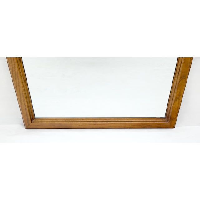 Baker Furniture Company Baker Light Burl Walnut Queen Ann Style Decorative Wall Mirror MINT For Sale - Image 4 of 10