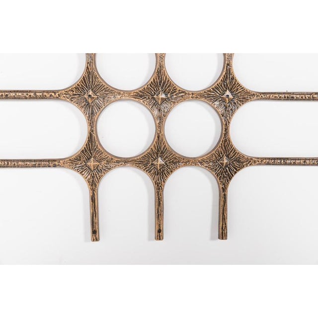 Brutalist Casted Door Fixture Surface Relief, 1980s For Sale - Image 3 of 7