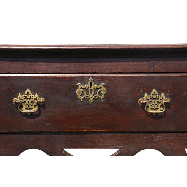 George II Oak Dresser Base For Sale - Image 4 of 12