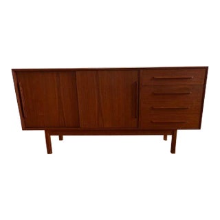 Mid Century Danish Teak Sideboard-Credenza. 1970s. Anne Vodder Style. For Sale