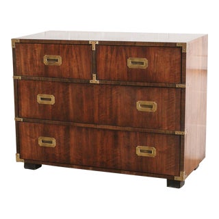 1960s Lane 4-Drawer Campaign Dresser For Sale