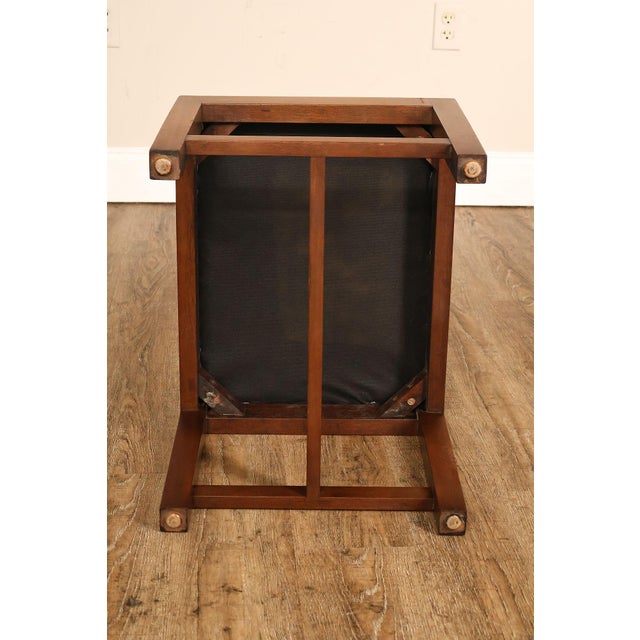 Kittinger Williamsburg Adaptation Mahogany Footstool For Sale - Image 17 of 18