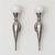 French Art Deco Wall Sconces in Nickel-Plated Aluminum and Glass, Set of 2 For Sale - Image 5 of 9
