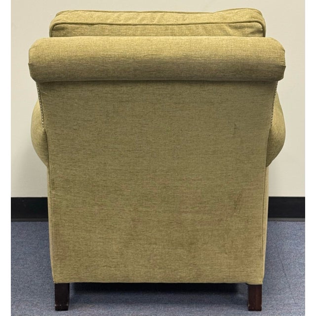 2000 - 2009 Bassett Upholstered Rolled Arm Upholstered Chair For Sale - Image 5 of 11