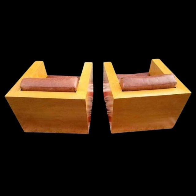 Late 20th Century 1990s Ralph Lauren Leather Rl2000 Metropolitan Chairs - Set of 2 For Sale - Image 5 of 7