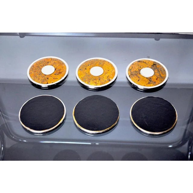 1970s Regency Coasters from Valenti Luce, Spain, 1970s, Set of 6 For Sale - Image 5 of 7