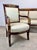 Wood Antique French Empire Parlor Suite Set Settee & King / Queen Armchairs Restored For Sale - Image 7 of 12