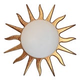 Vintage Sunburst Wall Lamp from Steinhauer, 1980s For Sale