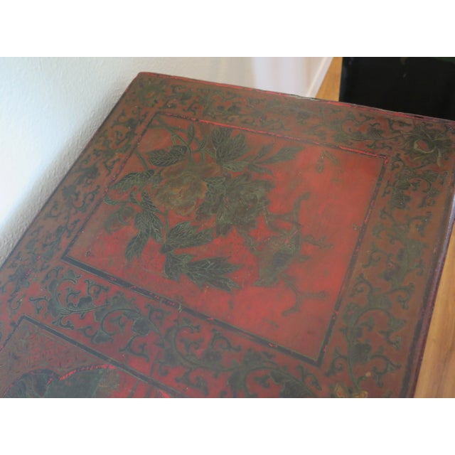 Large 1850s Chinoiserie Console With Original Finish Untouched For Sale In Boise - Image 6 of 10