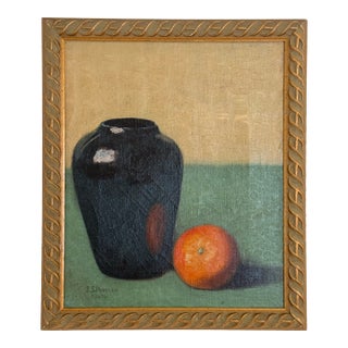 1930’s Still Life With Orange For Sale
