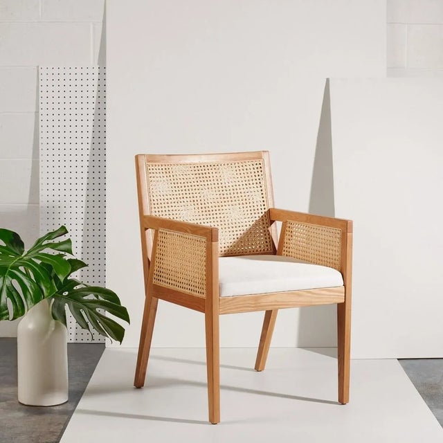 Malik Rattan Dining Chair Natural Chairish