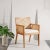 Contemporary Malik Rattan Dining Chair - Natural For Sale - Image 3 of 11