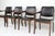 Black Chairs with Tables, 1980s, Set of 8 For Sale - Image 8 of 18
