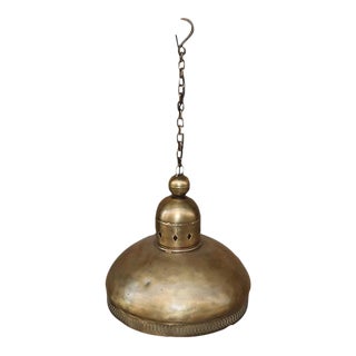 Vintage 1990s Brass Finish Pendant Lighting For Sale