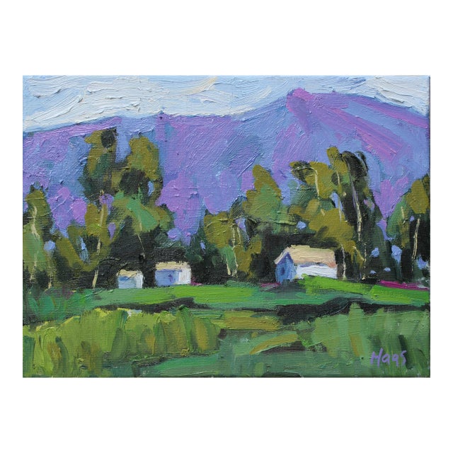 Lavender Hills Oil Painting Original Art For Sale