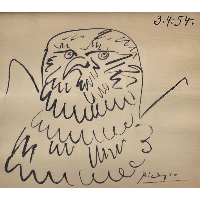 The Picasso Eagle (often referred to in art listings as Chouette or Owl) is a famous brush and India ink drawing created...