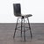 Leather seat on metal base. Brand: Four Hands. Original Price: $200. Dimensions (in): 17W x 17D x 44H.