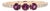 Rhodolite Garnet Band With Natural Diamonds Accents: Solid 14k Gold, Round 3mm, Size 6.75 For Sale