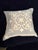 Traditional Restoration Hardware Decorative Pillow – Embroidered Linen Accent Cushion For Sale - Image 3 of 6
