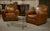 Vintage Leather Club Chairs, 2000s, Set of 2 For Sale - Image 4 of 14