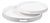 White Lacquer Round Wood Tray Set For Sale
