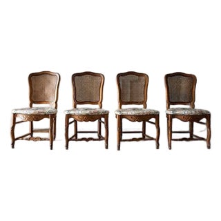 Vintage Henredon Cane Back French Provincial Chairs, Set of Four For Sale