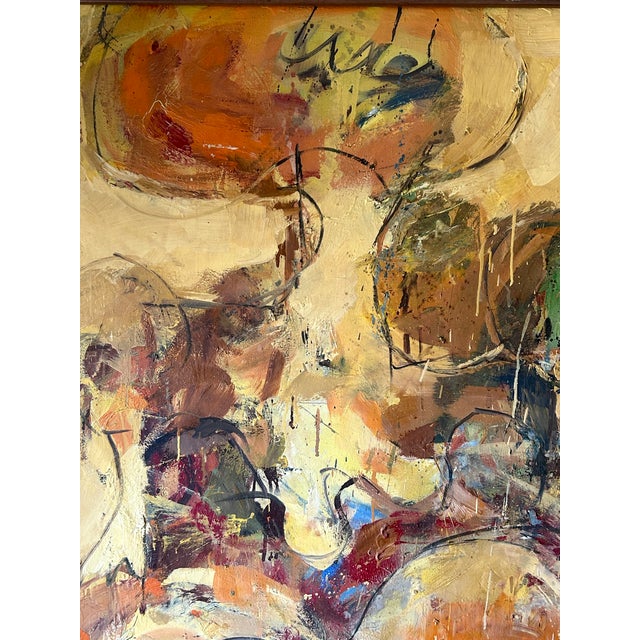 Mid-Century West Coast Abstract Expressionist Painting by Selma Moskowitz (1928–2018) For Sale - Image 13 of 17
