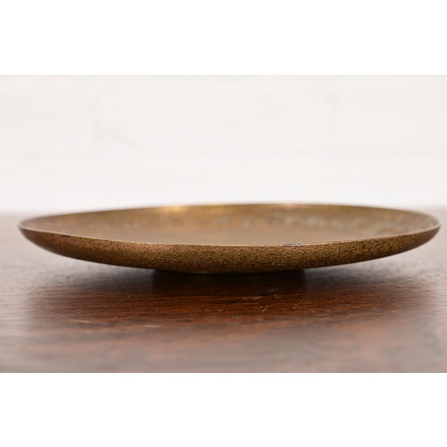 Art Deco Tiffany Studios New York Bronze Plate With Greek Key Design For Sale - Image 3 of 9