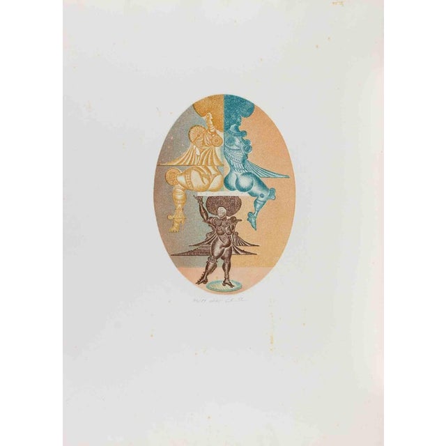 Screen print on paper, realized in 1982 by Pasquale Basile. Hand signed and numbered in pencil. Edition of 99. Excellent...