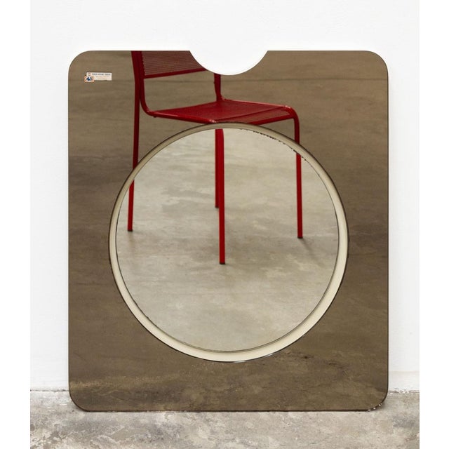 Copper Glass Wall Mirror by Giannobi, Italy, 1980s For Sale - Image 10 of 11