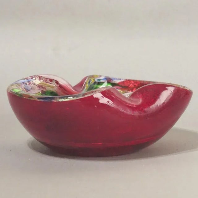 Vintage Glass Bowl by Dino Martens for Aureliano Toso For Sale - Image 9 of 12