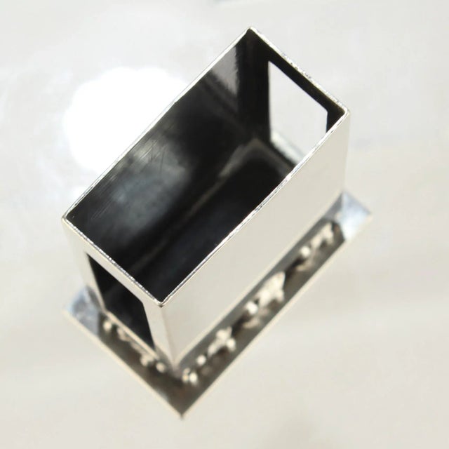 Metal Early 20th Century Art Deco Georg Jensen Sterling Silver Matchbox Holder No. 639 by Harald Nielsen For Sale - Image 7 of 10