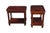 Chinoiserie Late 20th Century 2 Bombay Company British Colonial Chinoiserie Faux Bamboo Mahogany Side Tables For Sale - Image 3 of 14