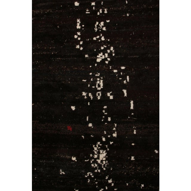 2010s Rug & Kilim’s Modern Rug in All Over Brown-Black, White Abstract Pattern For Sale - Image 5 of 8