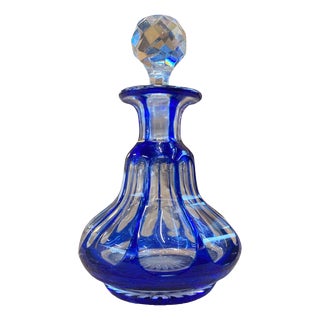 Bohemian Crystal Bottle from Baccarat, 1870 For Sale