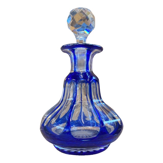 Bohemian Crystal Bottle from Baccarat, 1870 For Sale