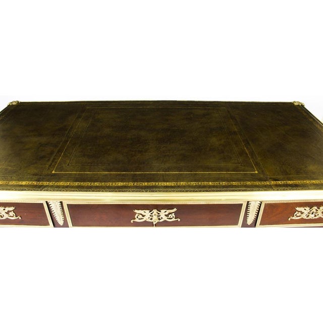 French Empire Bureau Plat Desk, 19th Century For Sale - Image 3 of 18
