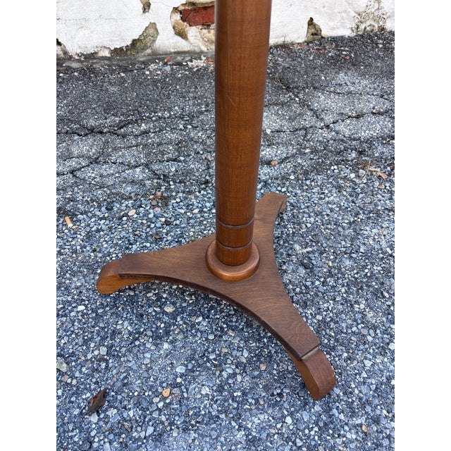 Vintage Wooden Adjustable Lyre Music Stand With Tripod Base For Sale - Image 4 of 4