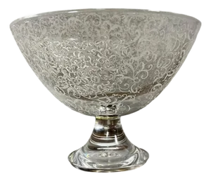 Large Baccarat Crystal Centerpiece on Pedestal