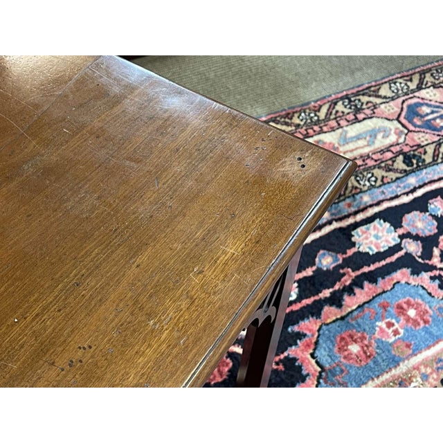 Brown English Mahogany Coffee Table, 1930s For Sale - Image 8 of 14