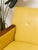 Yellow Yellow Vintage Sofa With Wood Arms For Sale - Image 8 of 10