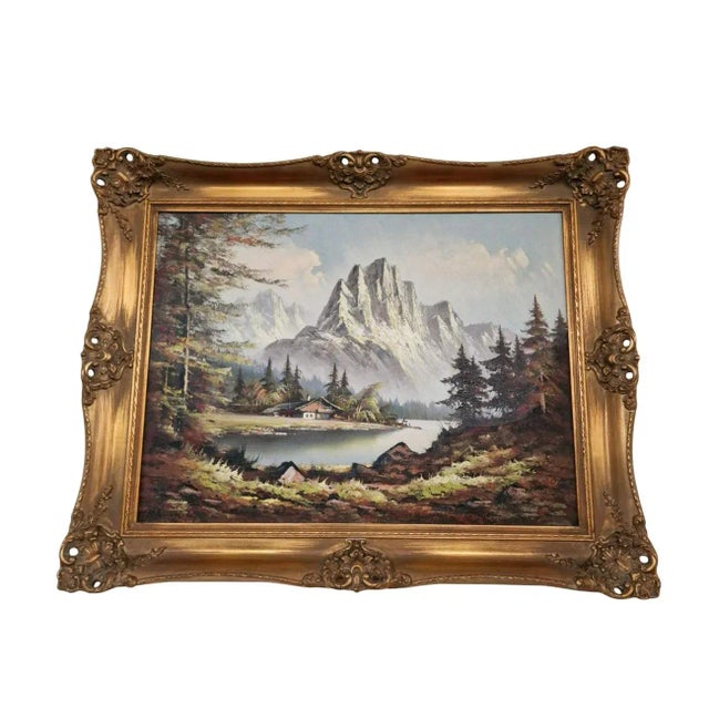 The Alps, 1980s, Oil on Canvas, Framed For Sale - Image 9 of 9