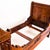 Brown Walnut Single Bed with Marquetry Details, France, 1930s For Sale - Image 8 of 18