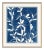 Indigo Paddleleaf Framed Art Print by Susan Hable For Sale