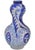 Mid 20th Century Handcrafted Blue Andalusian-Patterned Ceramic Vase W/ Handle For Sale - Image 4 of 8