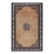 Floral Medallion 1920s Hand Knotted Salmon Field Antique Chinese Peking Rug For Sale
